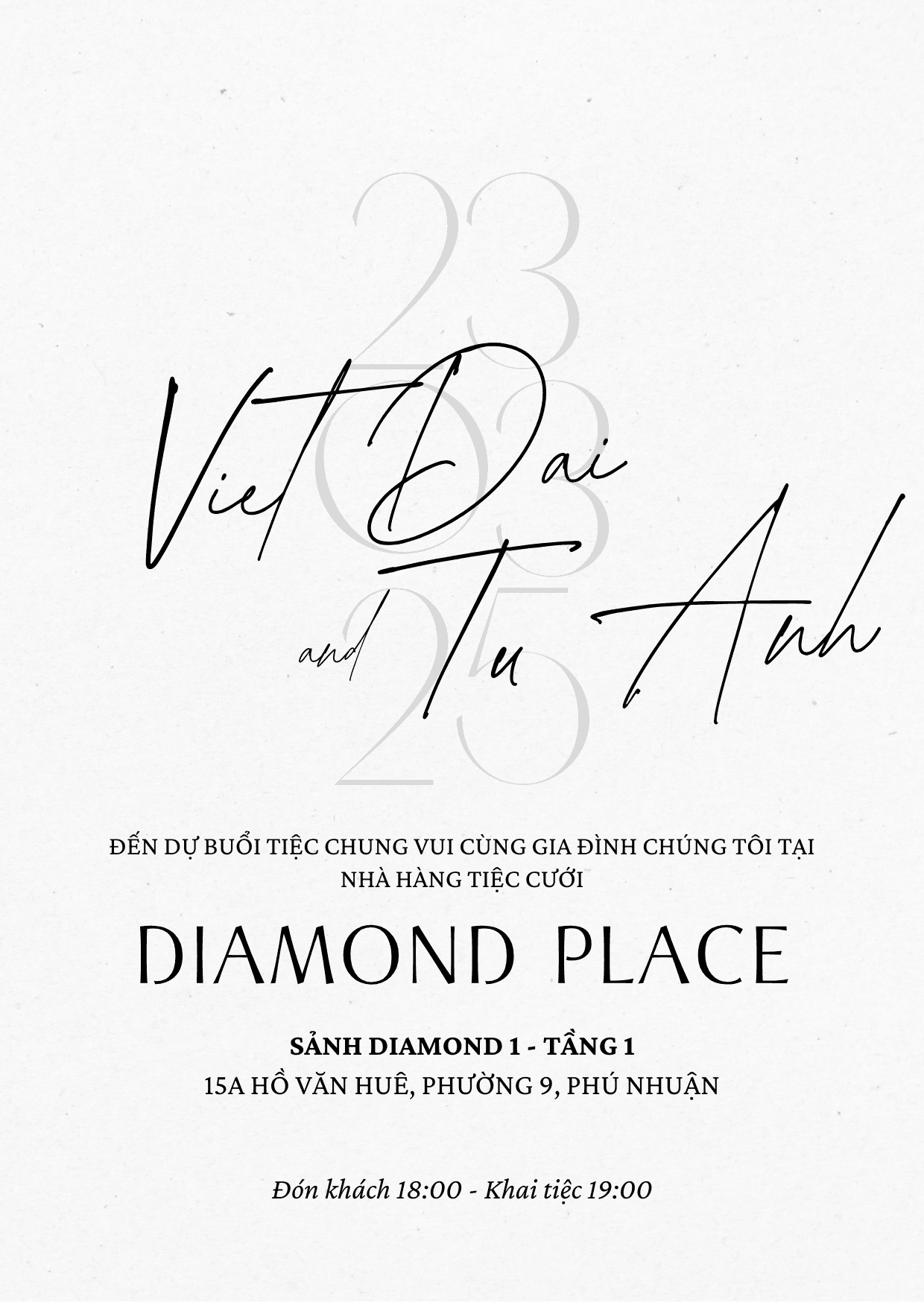 Wedding invitation
